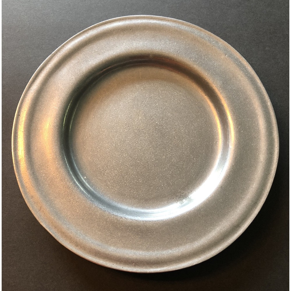 Vintage Carson Pewter 8" Salad Plate Freeport PA Danforth READ